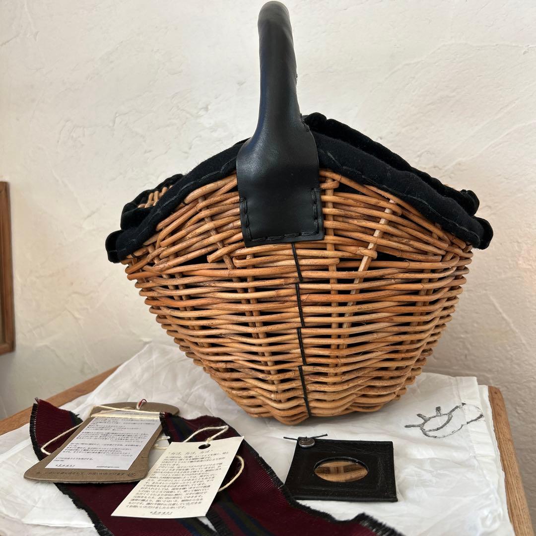 ◎未使用　レア　ebagos エバゴス　カゴバッグ ベロア　内田彩仍さん愛用