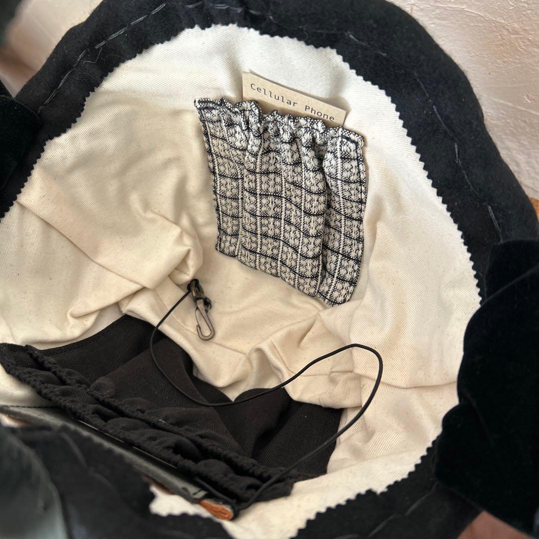 ◎未使用　レア　ebagos エバゴス　カゴバッグ ベロア　内田彩仍さん愛用