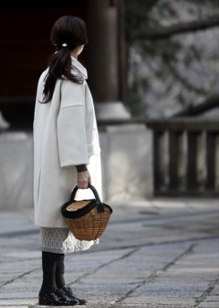 ◎未使用　レア　ebagos エバゴス　カゴバッグ ベロア　内田彩仍さん愛用