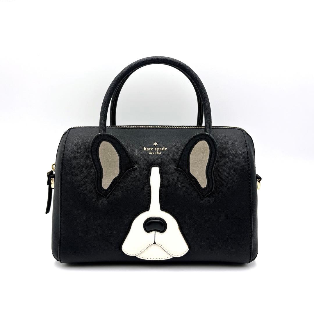 美品✨ケイトスペード ブルドッグ 2way ショルダーバッグ ハンドバッグ