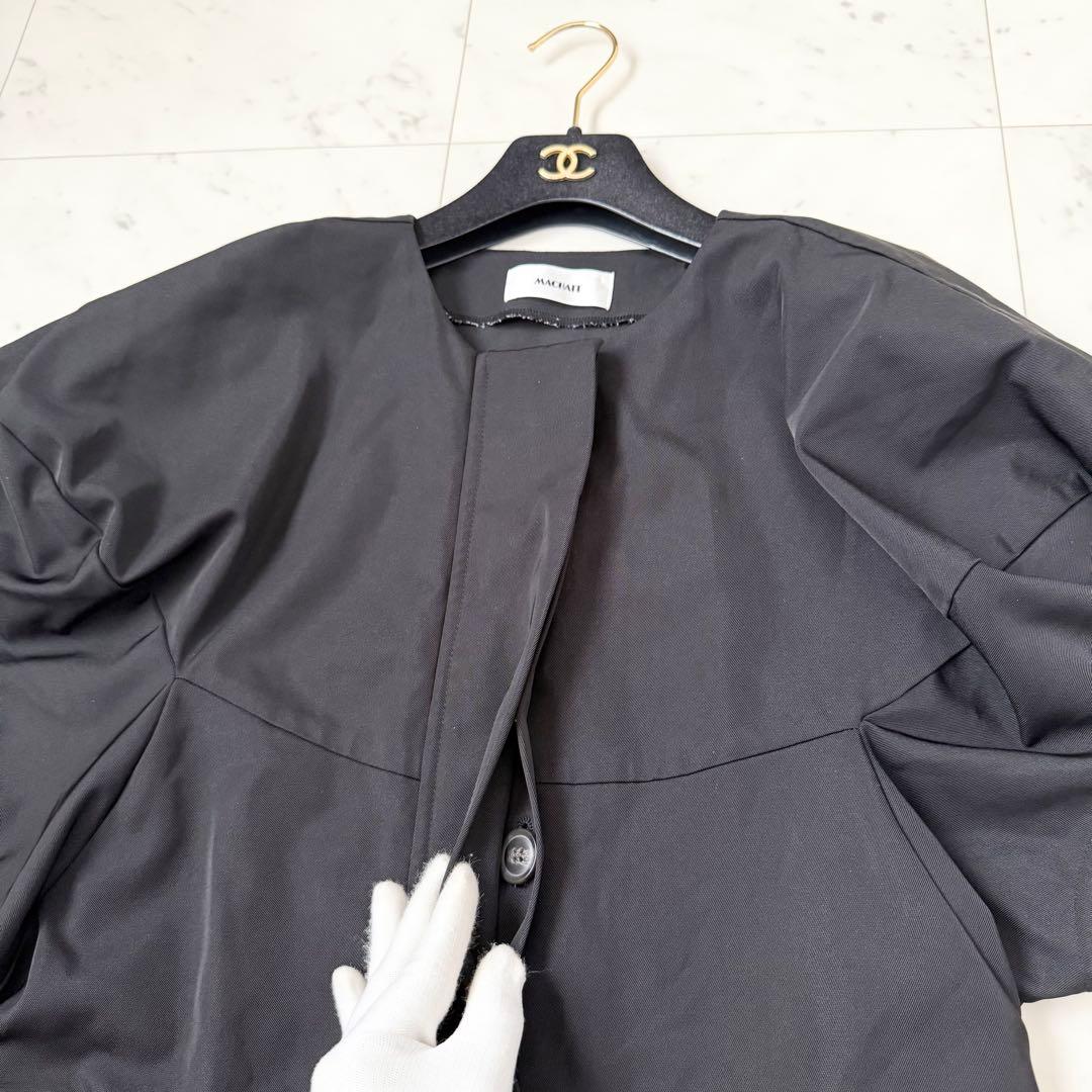 人気❤️マチャット machatt ボリュームスリーブオールインワン　ブラック