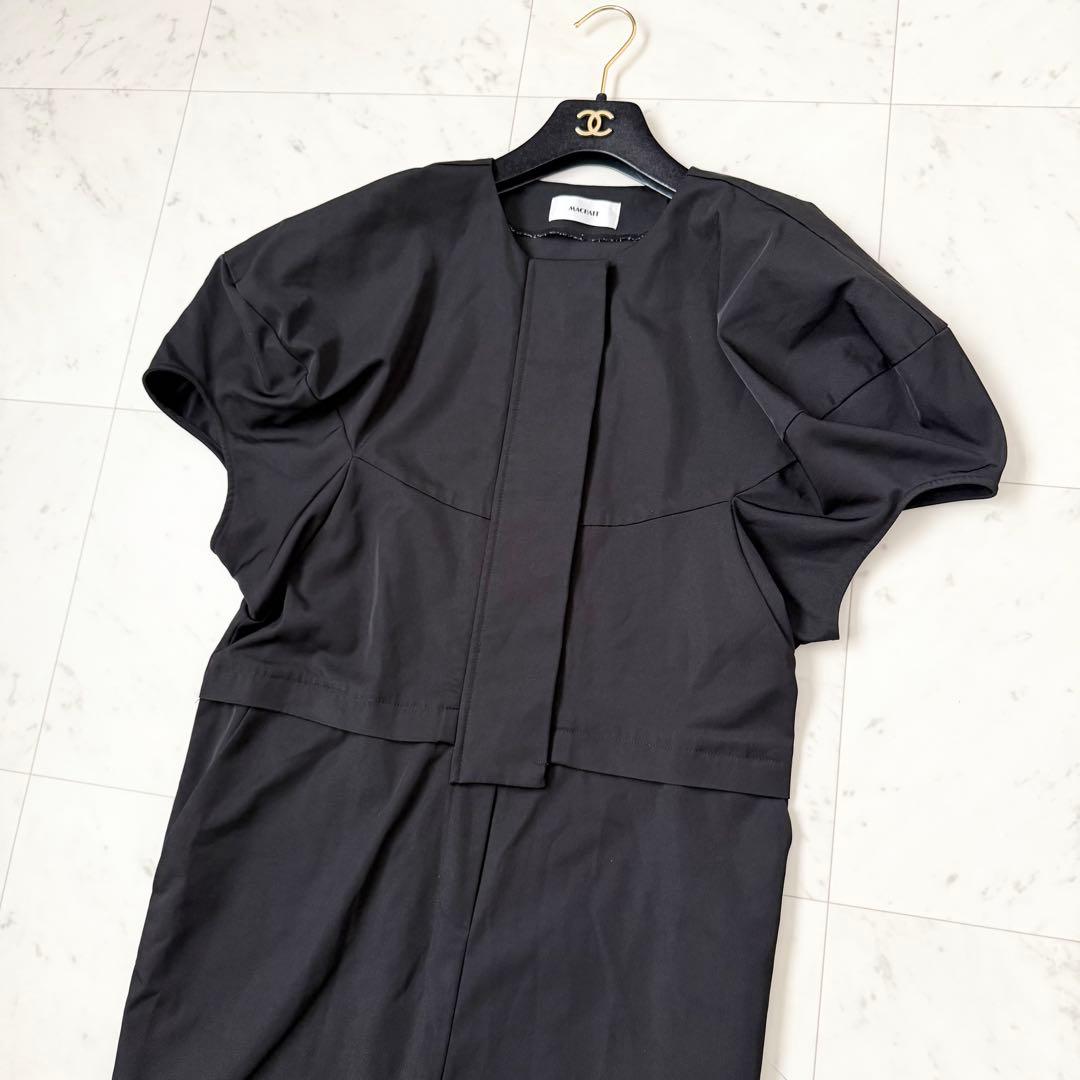 人気❤️マチャット machatt ボリュームスリーブオールインワン　ブラック