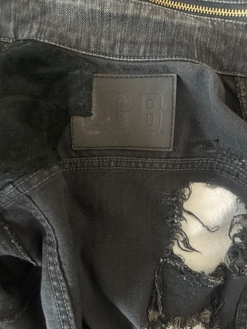 LGB ルグランブルーバッククロス　デニム　ジャケット