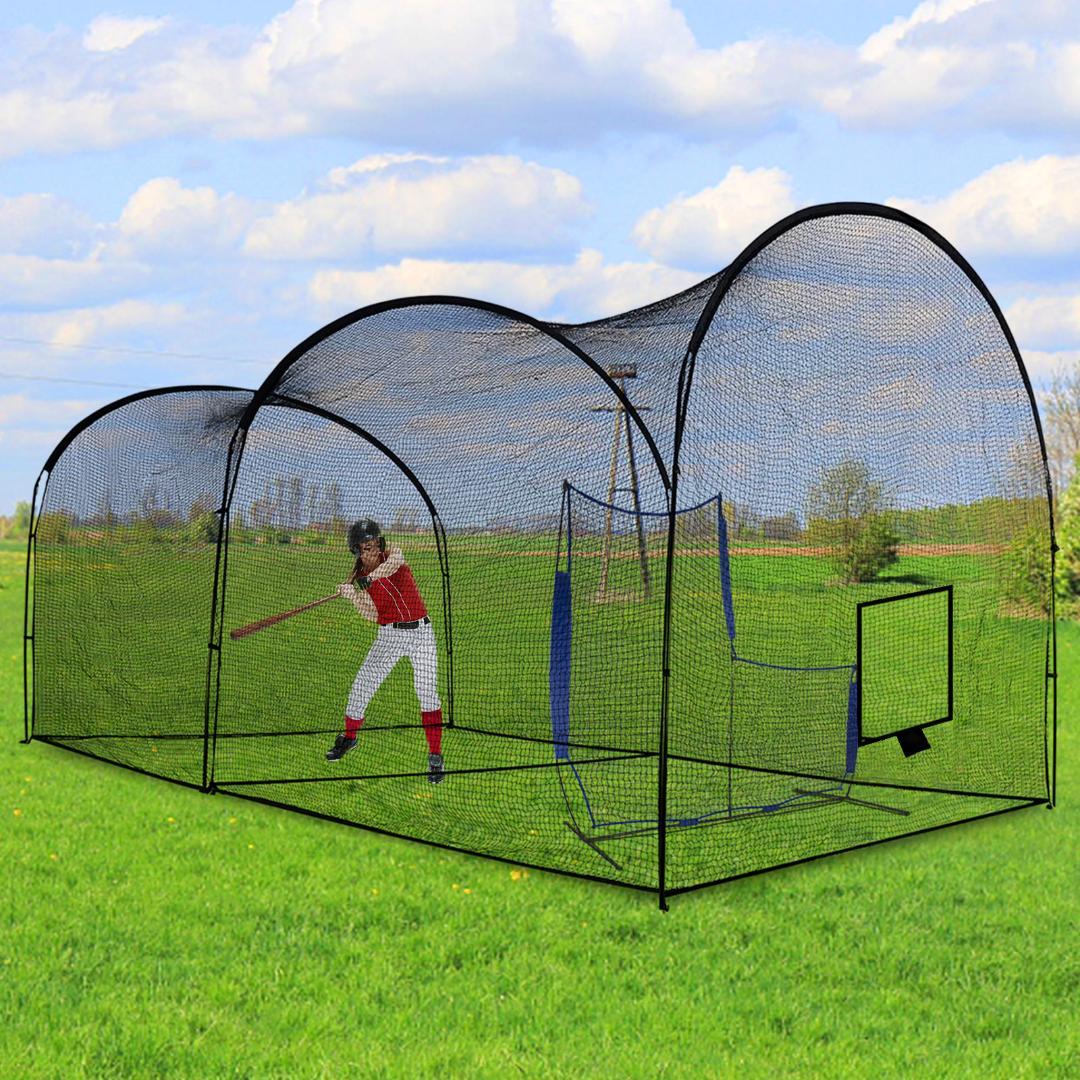 野球バッティングゲージ　野球練習用ネット 　6.7mx3.6mx3m