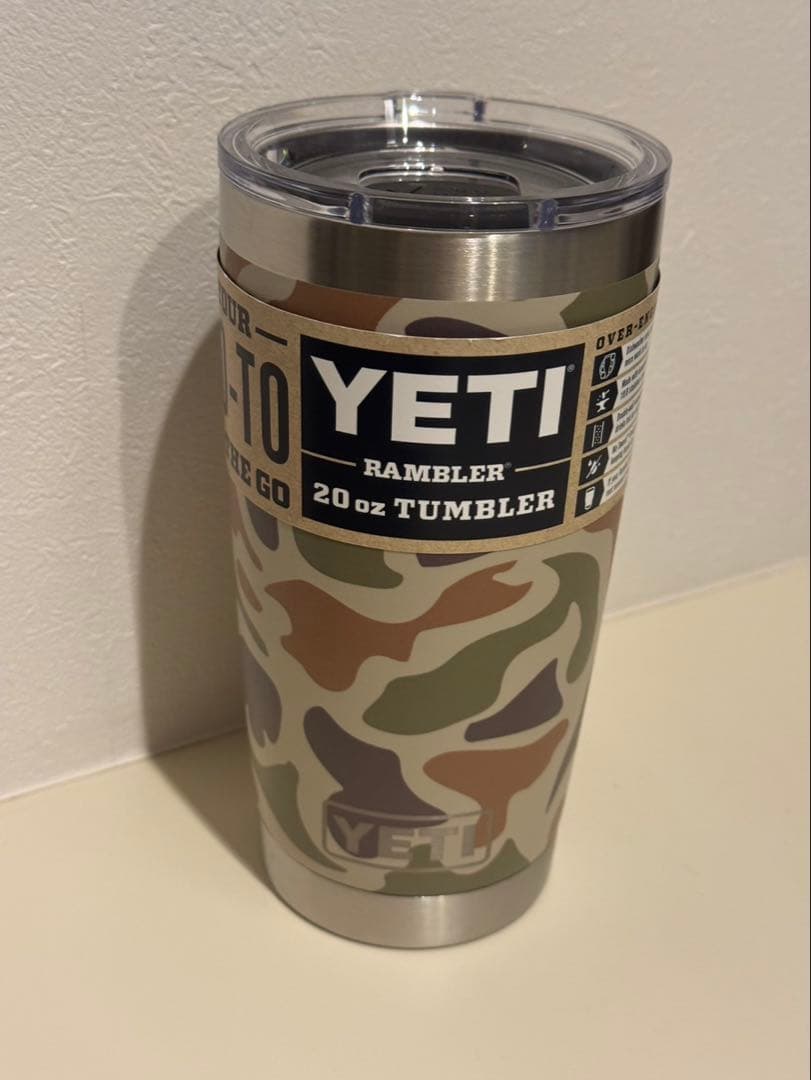 新品　YETI CAMO RAMBLER 20oz タンブラーカモフラージュ柄①
