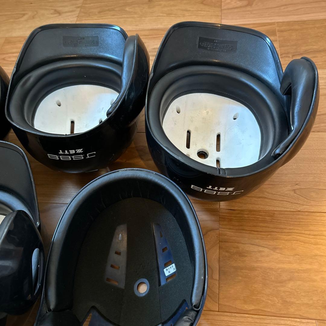 げ*う様 美品　一般軟式バッター用ヘルメット 4個セットキャッチャーヘルメット1