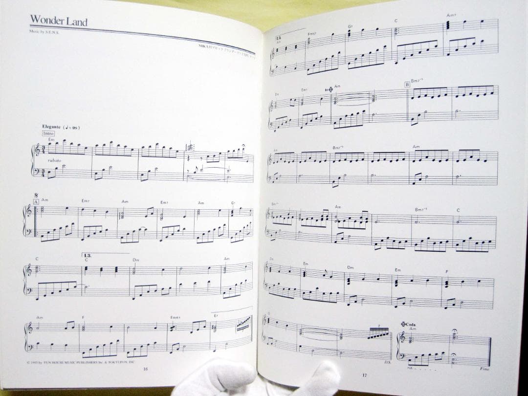 「S.E.N.S.」 ASIAN BLUE　ピアノソロスコア♪