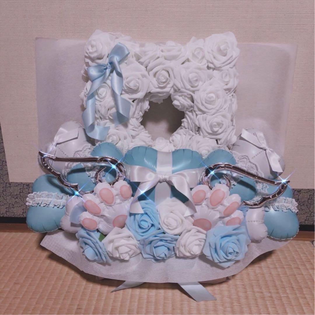 わわわ　バルーンアレンジ バルーンギフト　猫　生誕祭　推し　卓フラ