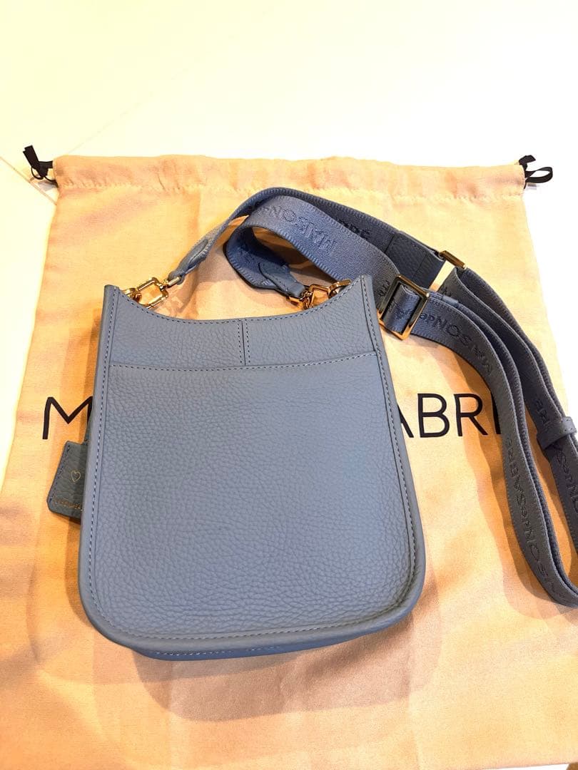 【美品】MAISON de SABRÉ 水色ショルダーバッグ　　メゾンドサブレ