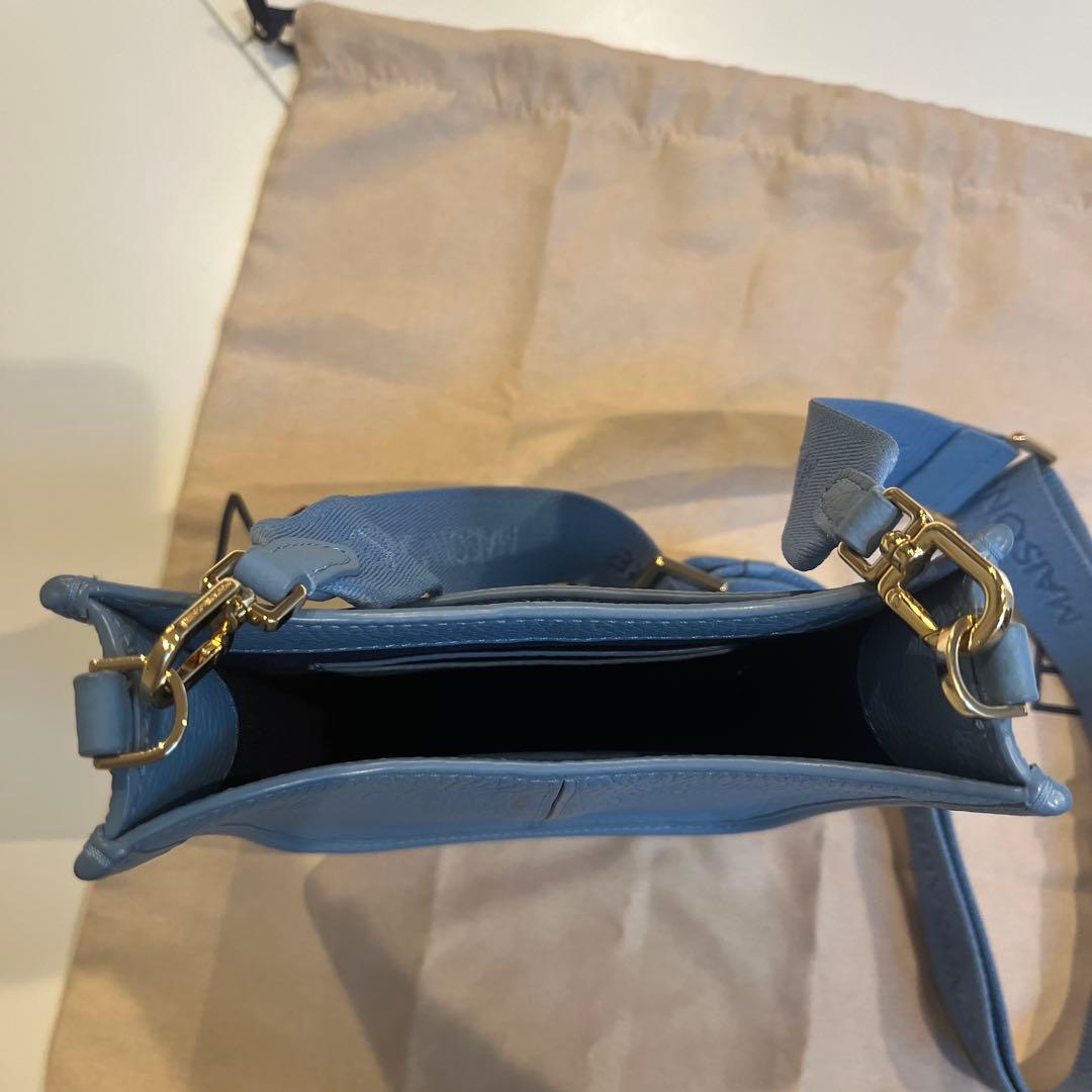 【美品】MAISON de SABRÉ 水色ショルダーバッグ　　メゾンドサブレ