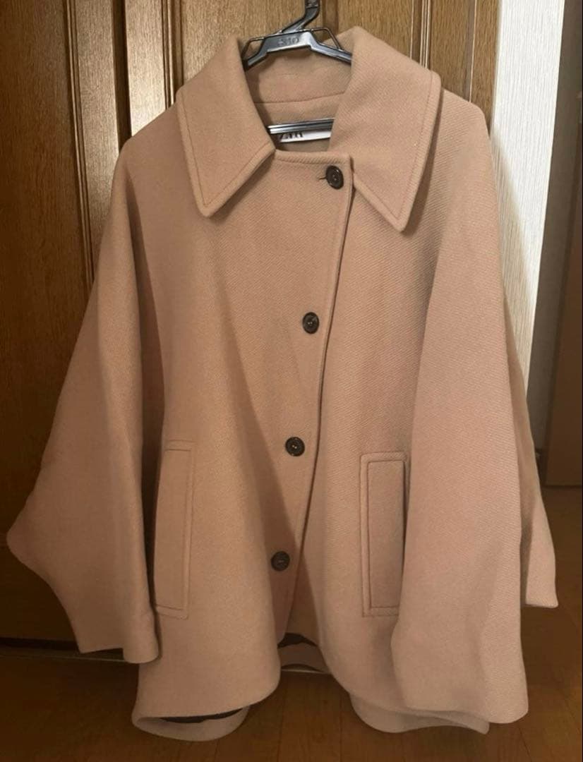ZARA manteco ウールオーバーサイズショートコート