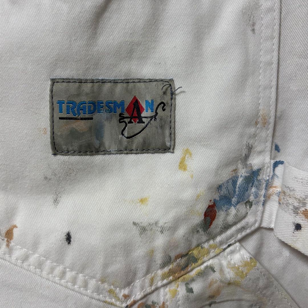 USA製 TRADESMAN デニムペインターパンツ ペイント ペンキ 一点物