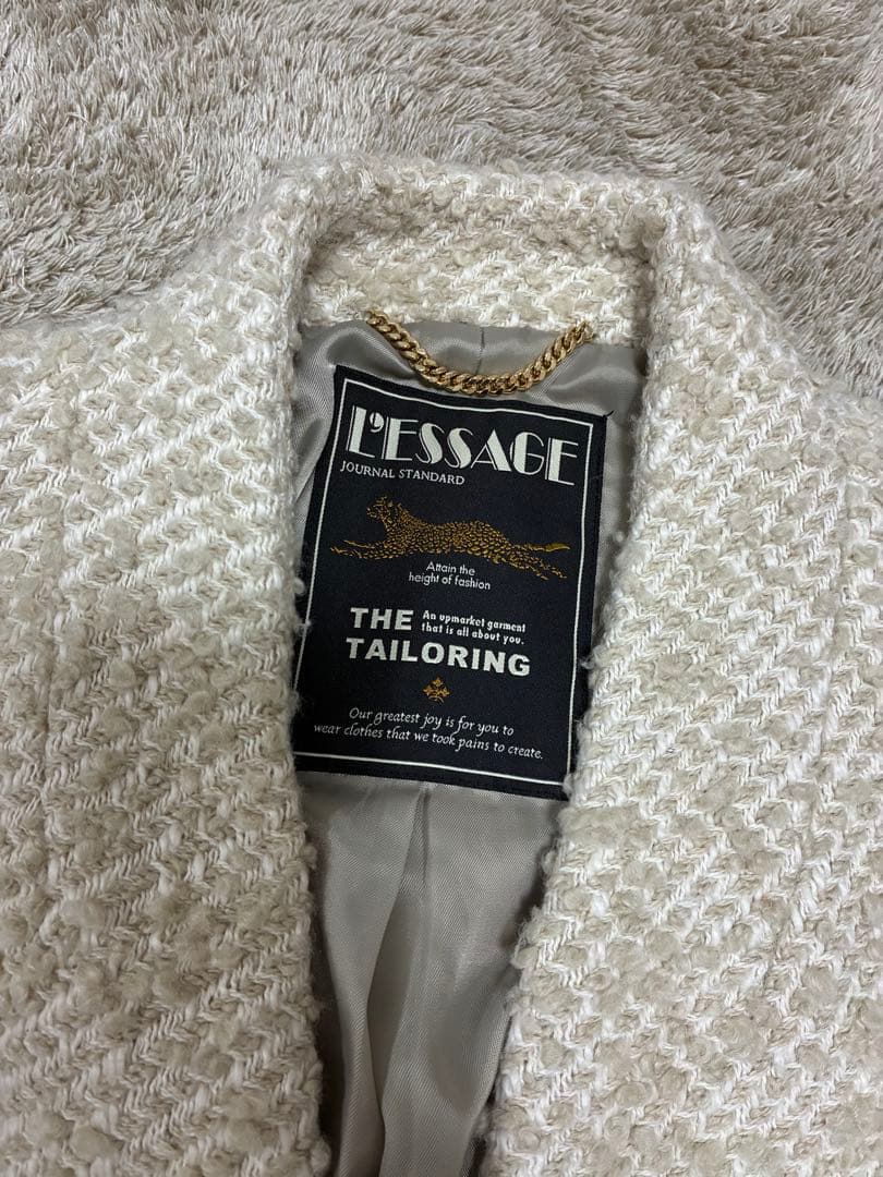 ジャーナルスタンダードレサージュ　コクーンミドルコードベージュ年内発送26日まで