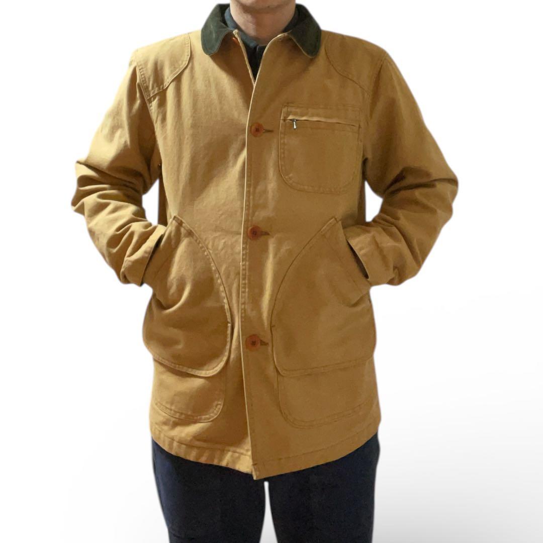 80s USA製 L.L.Bean ダックハンティングジャケット 動物柄 L