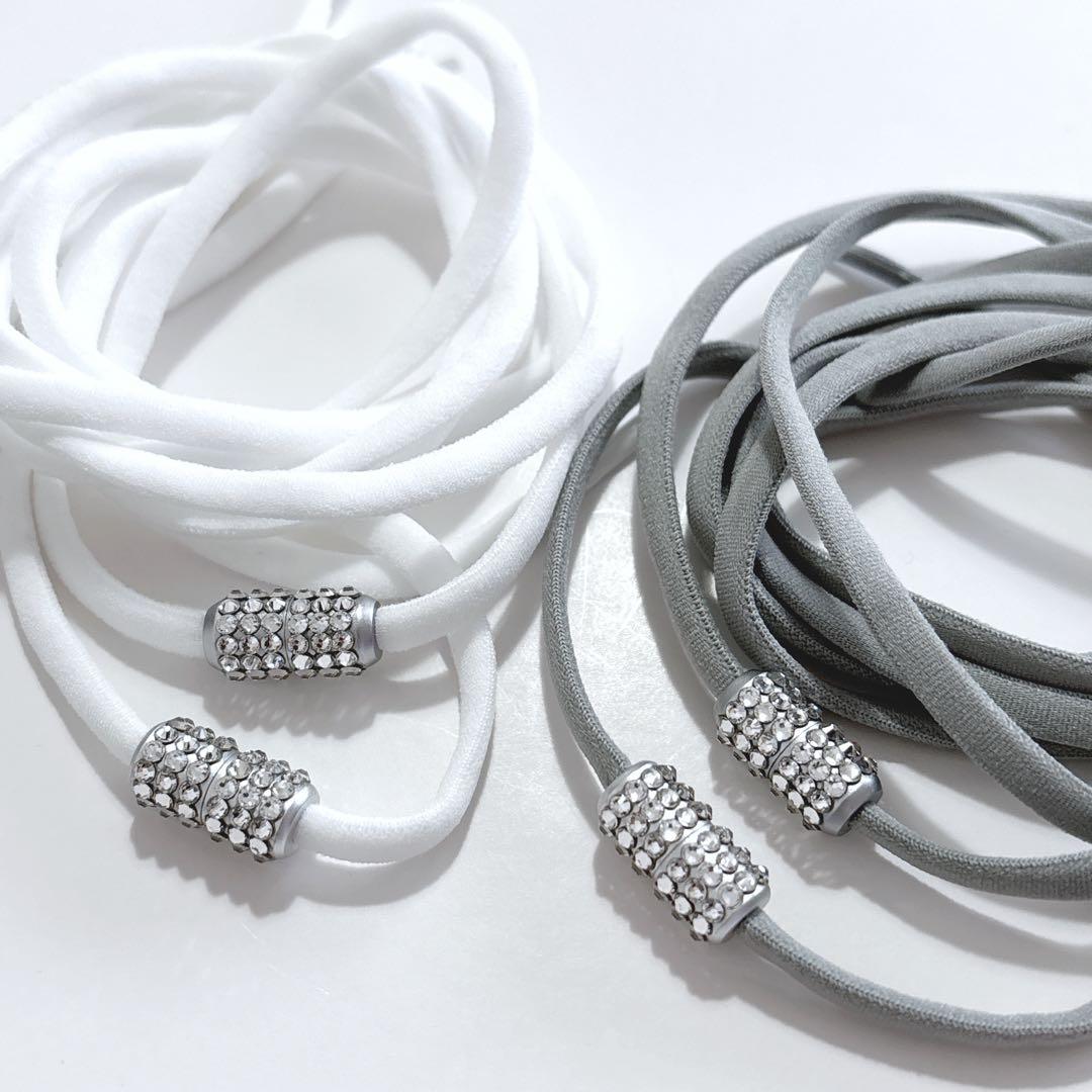 結ばない靴紐/スワロフスキーデコレーション/3点