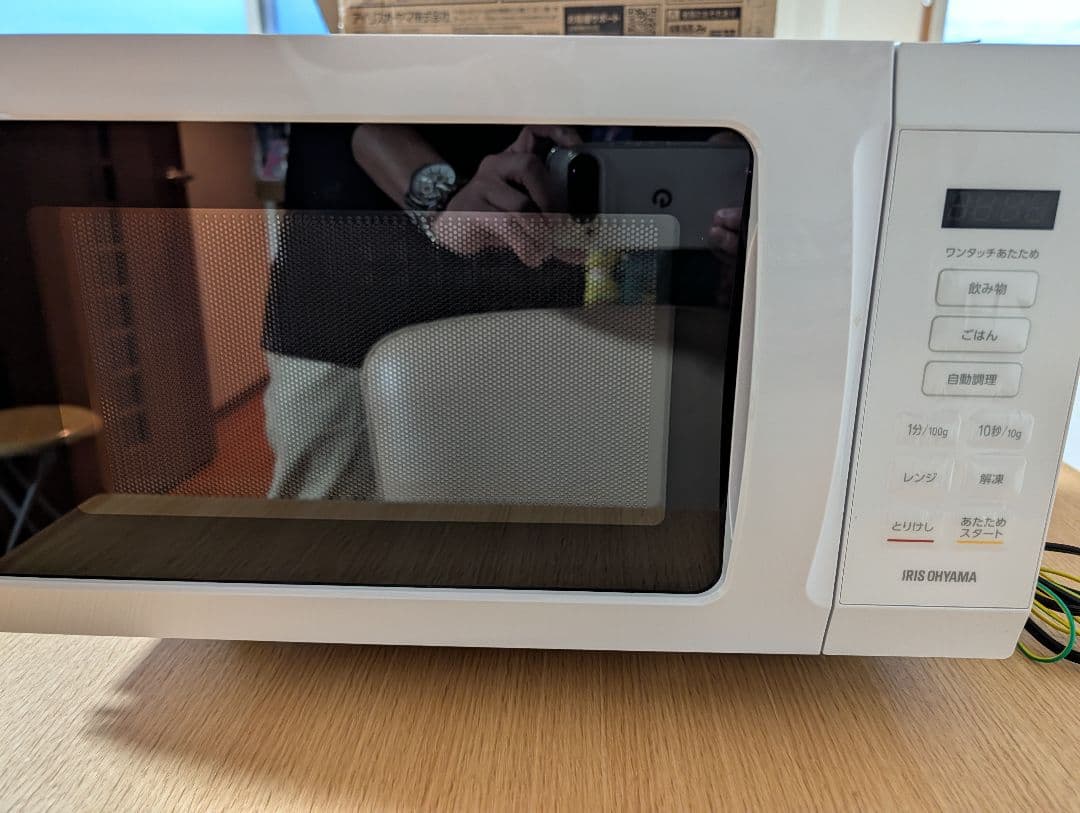 2025年製 IRIS OHYAMA 単機能電子レンジ KMB-F186-W