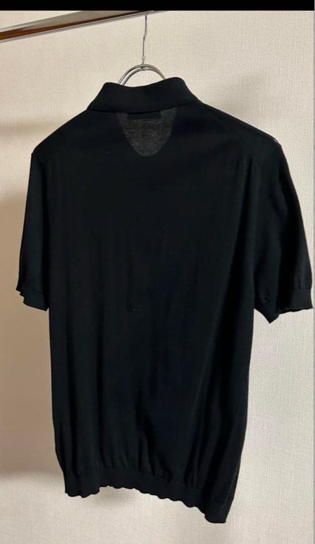 トップス archive PRADA KNIT POLO SHIRT BLACK