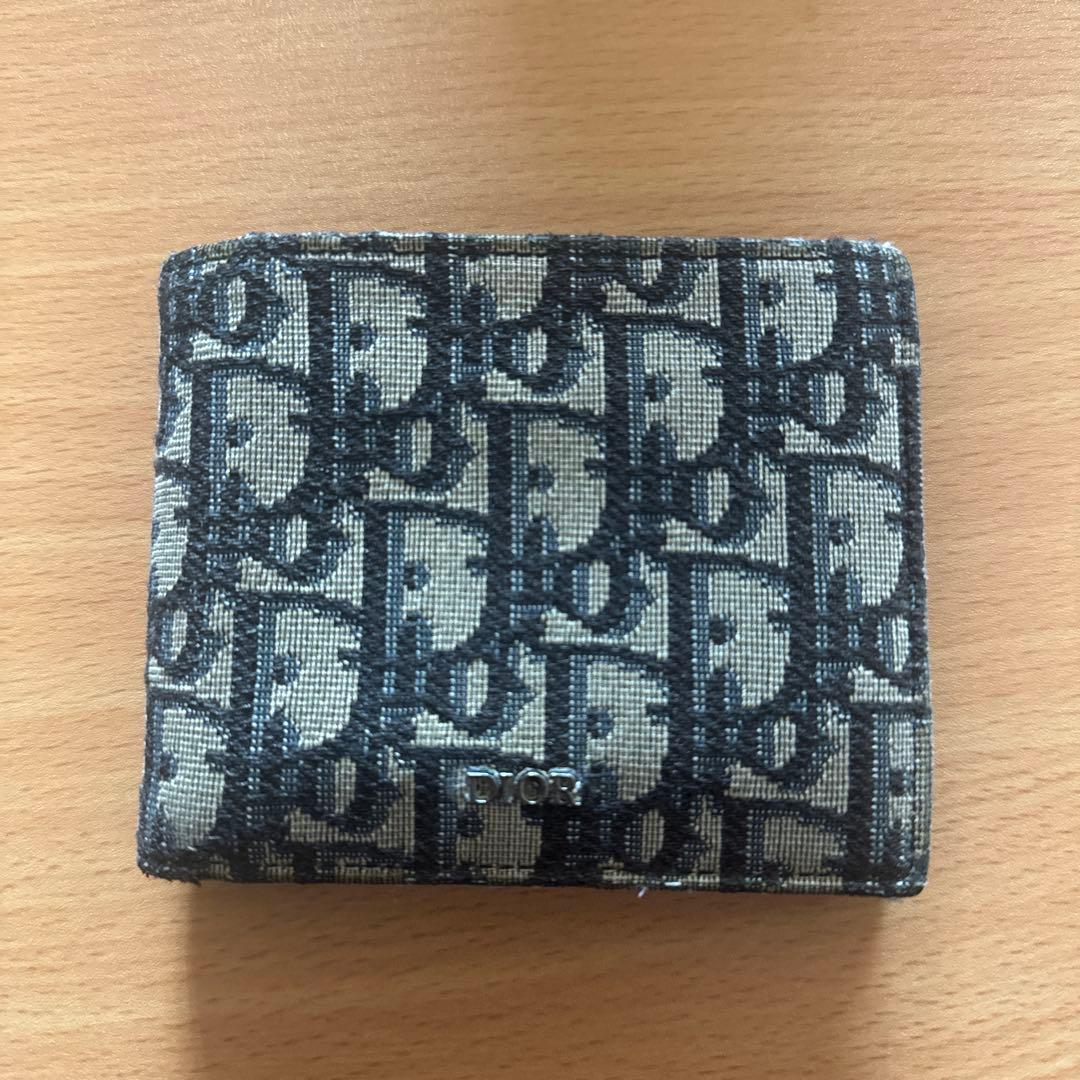 Dior 二つ折り財布 ロゴパターン