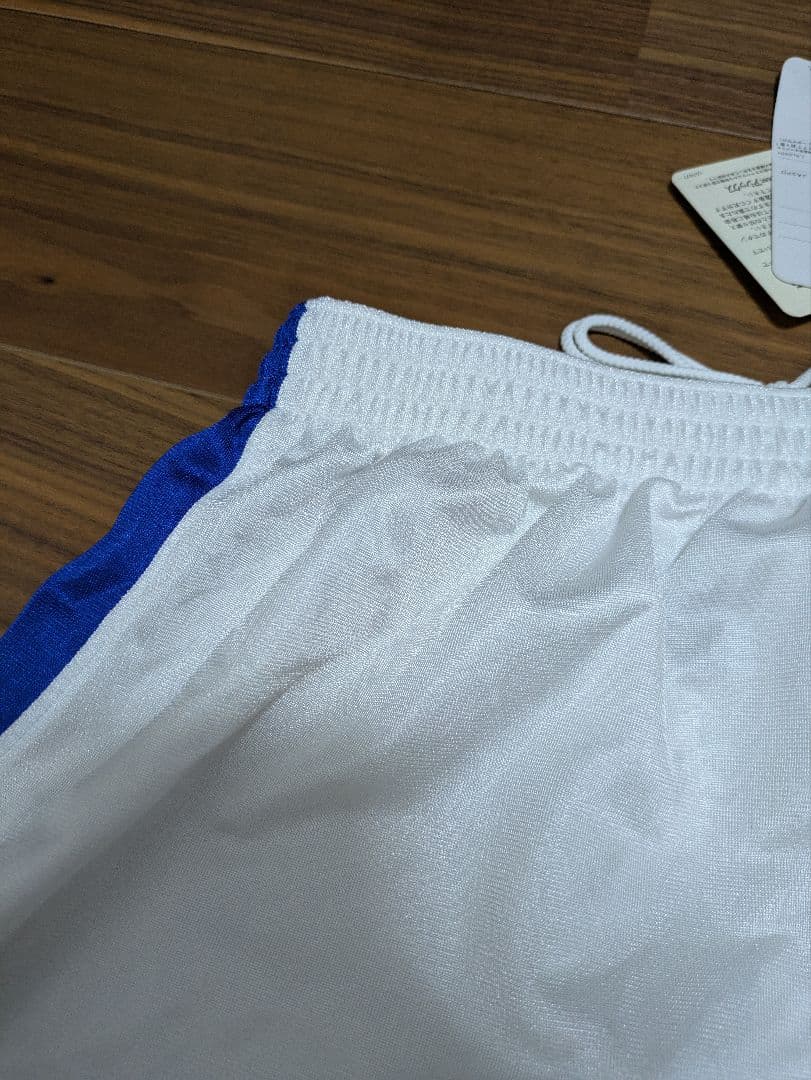 ☆ホワイト×ブルー　アシックス　バレーボール　ゲームパンツ　パンツ　国体