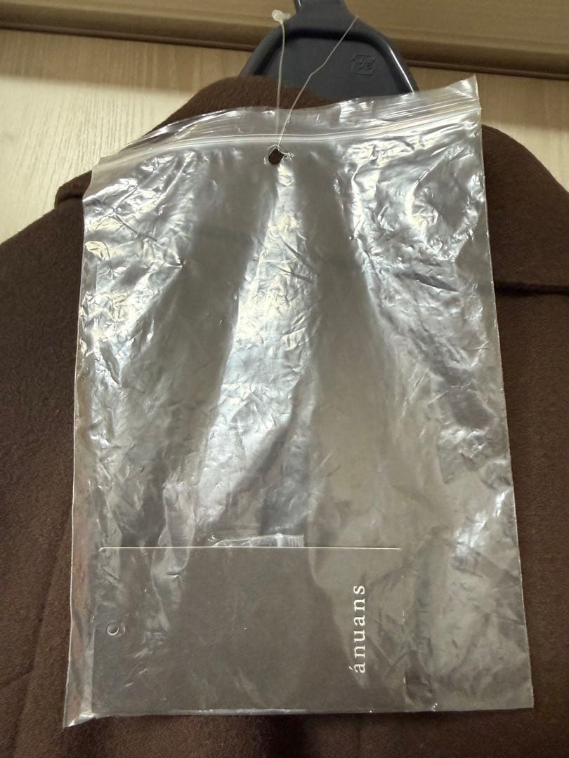 anuans アニュアンス ウールロングトレンチコート BROWN ブラウン