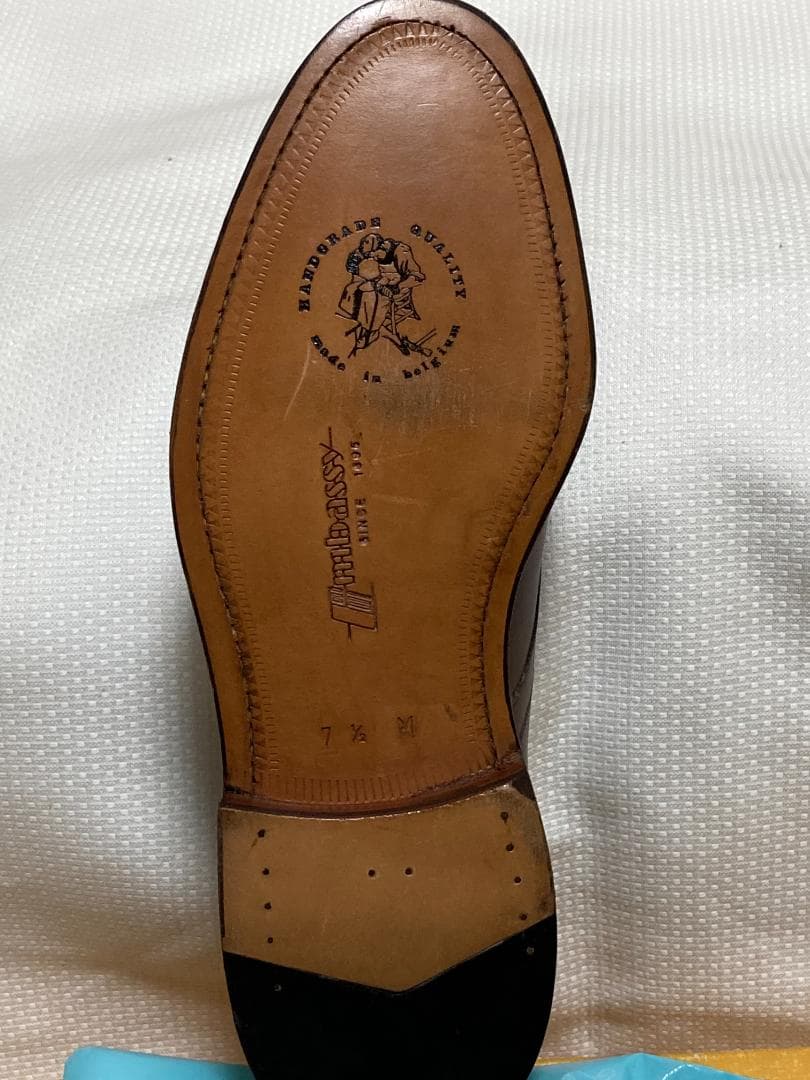 大値下げ　Embassy　Uチップ　茶色　7 1/2