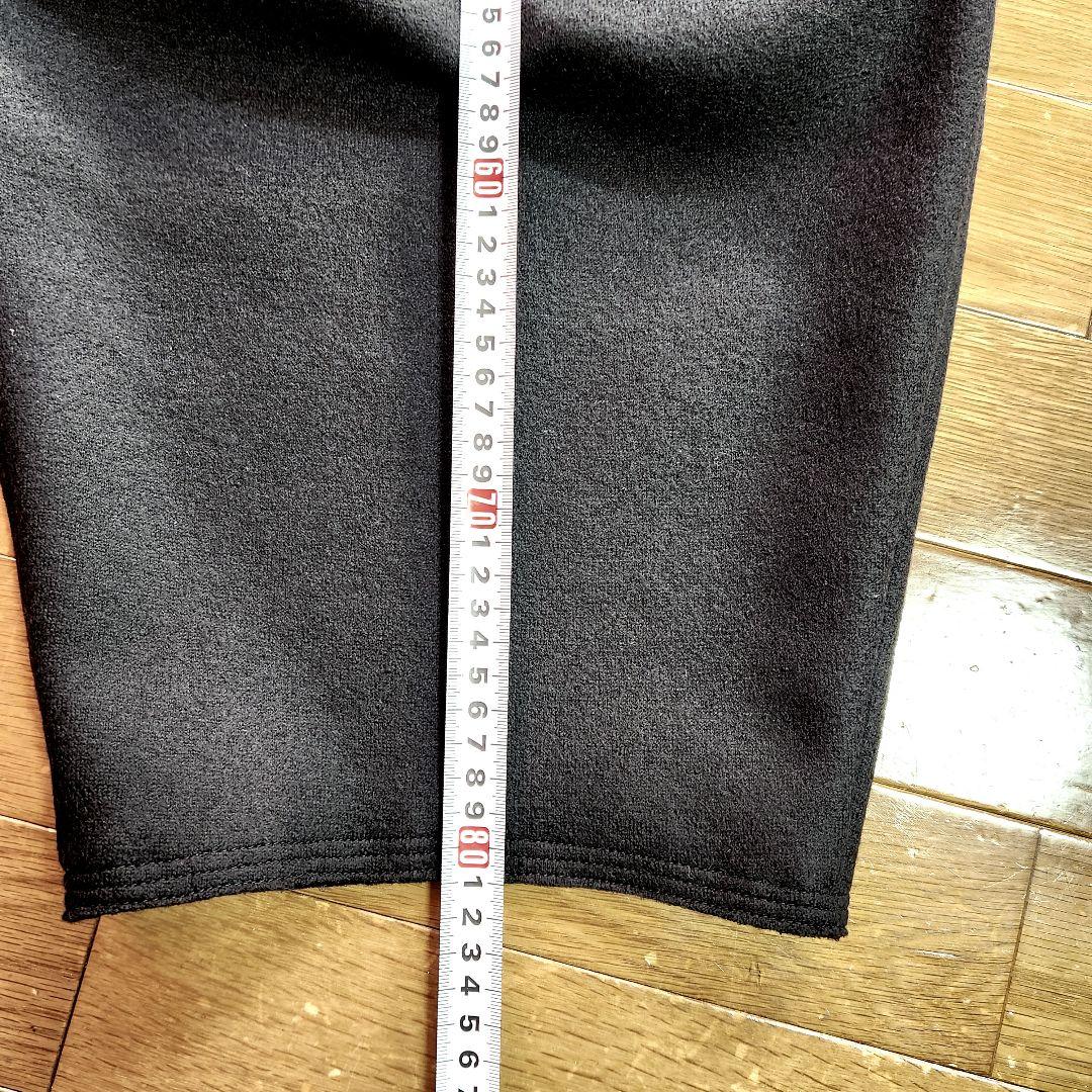 あーちゃん　バルーンパンツ　圧縮ウールニット黒