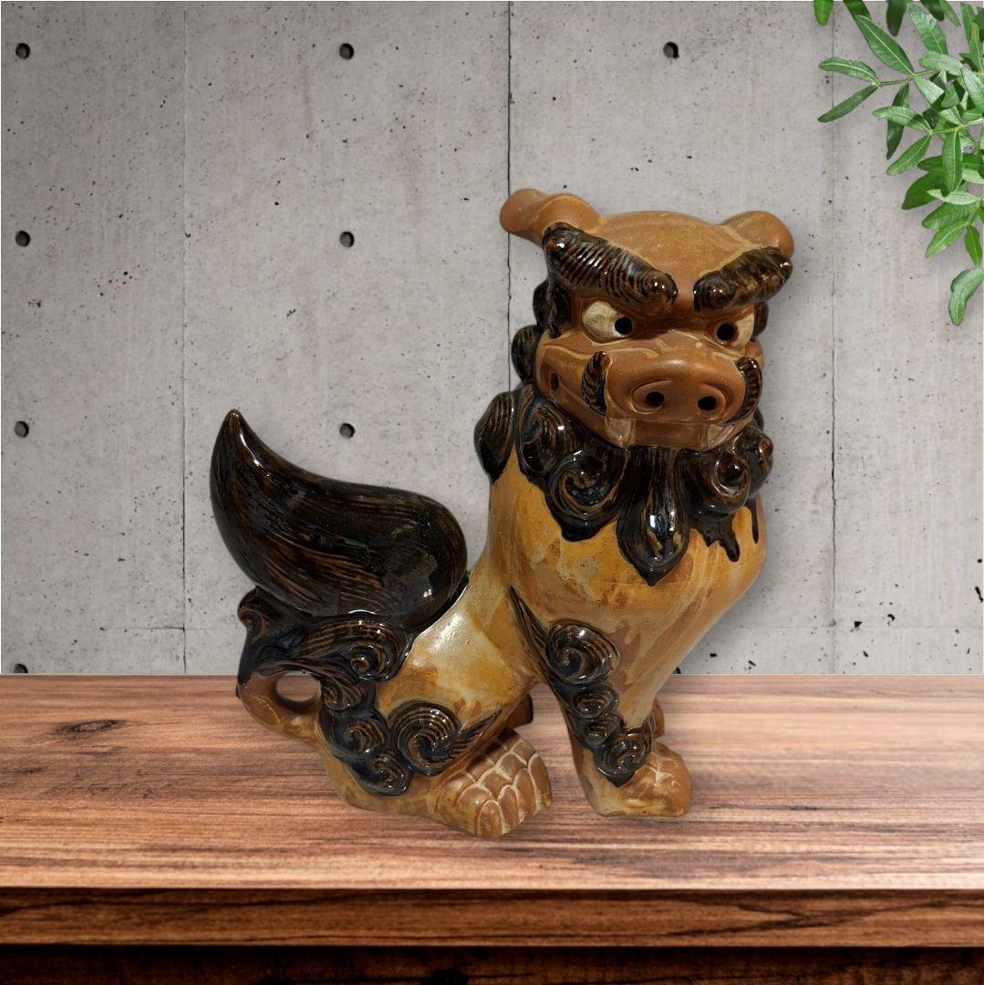 シーサー　沖縄　置物　開運　厄除け　2個組魔除け　大サイズ　インテリア