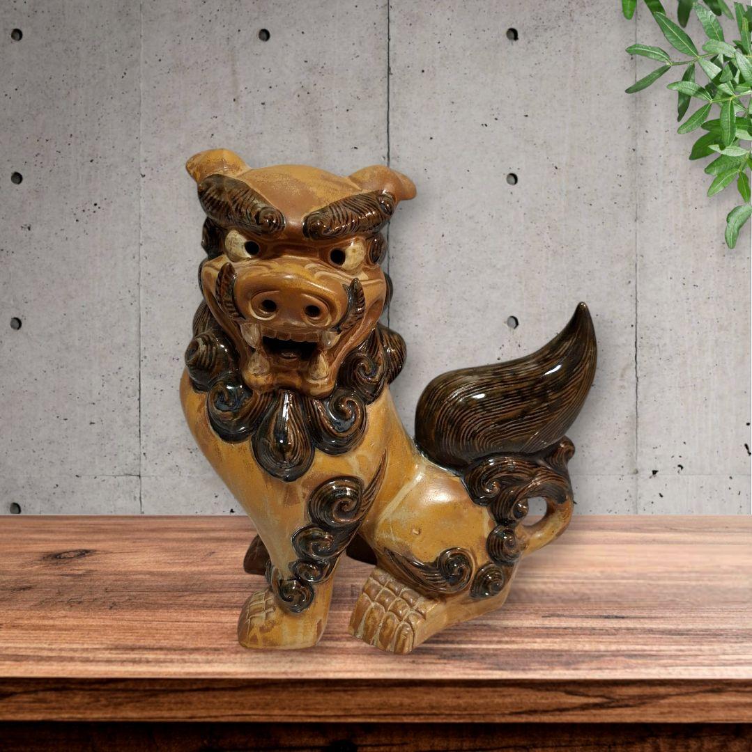 シーサー　沖縄　置物　開運　厄除け　2個組魔除け　大サイズ　インテリア