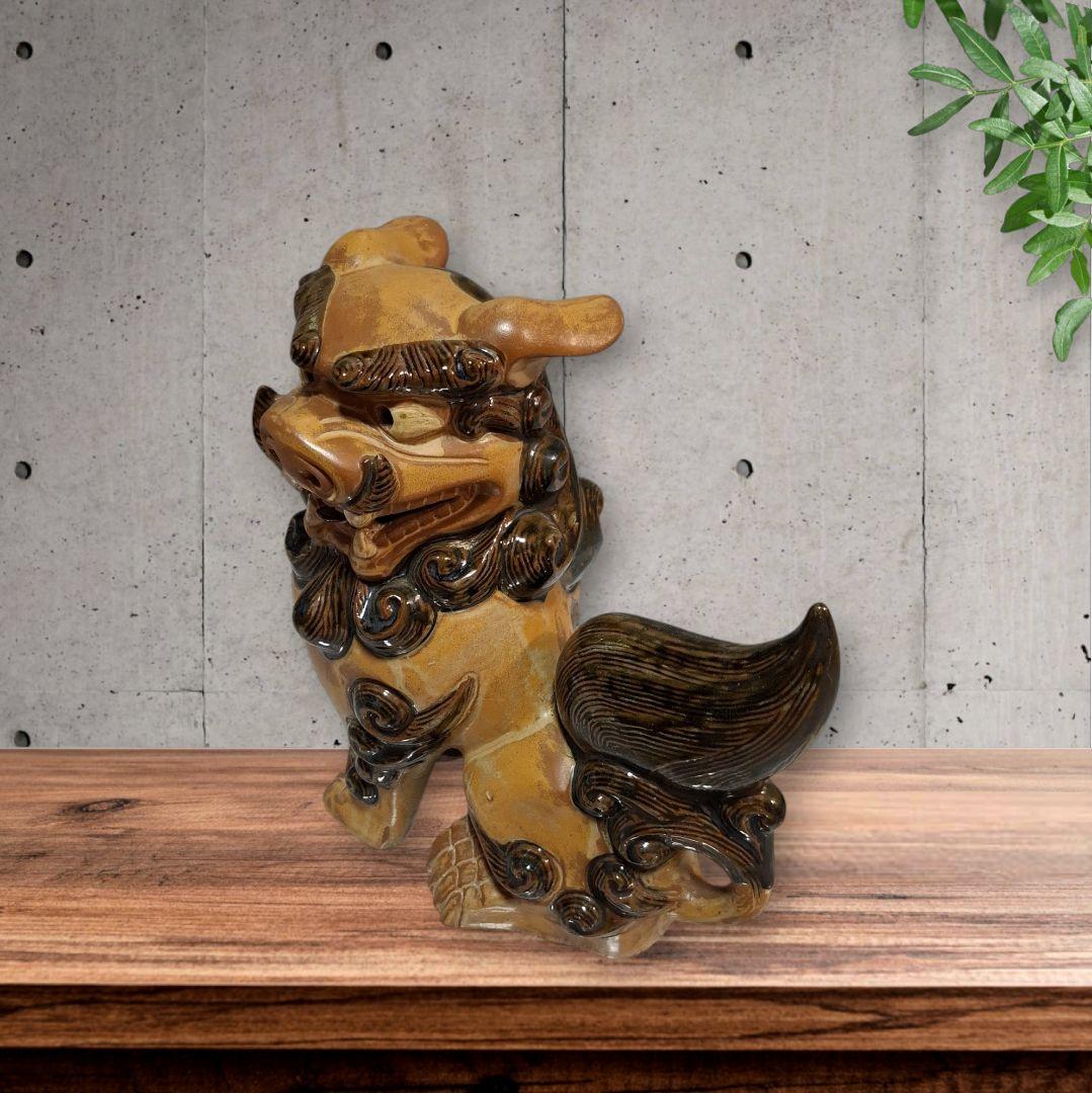 シーサー　沖縄　置物　開運　厄除け　2個組魔除け　大サイズ　インテリア