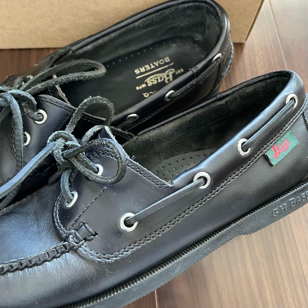 G.H. Bass & Co. ブラックデッキシューズ　US8（26cm相当）