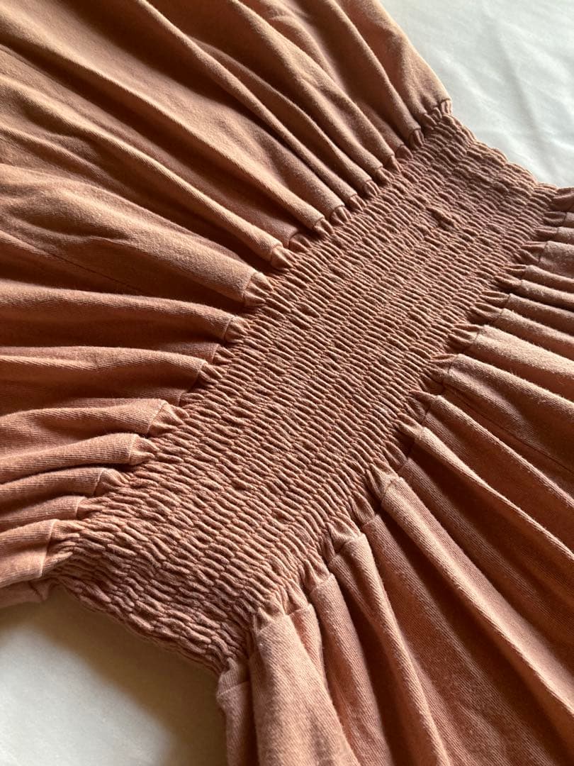 yinyang オールインワン コーラルピンク　ヨガ　オーガニックコットン