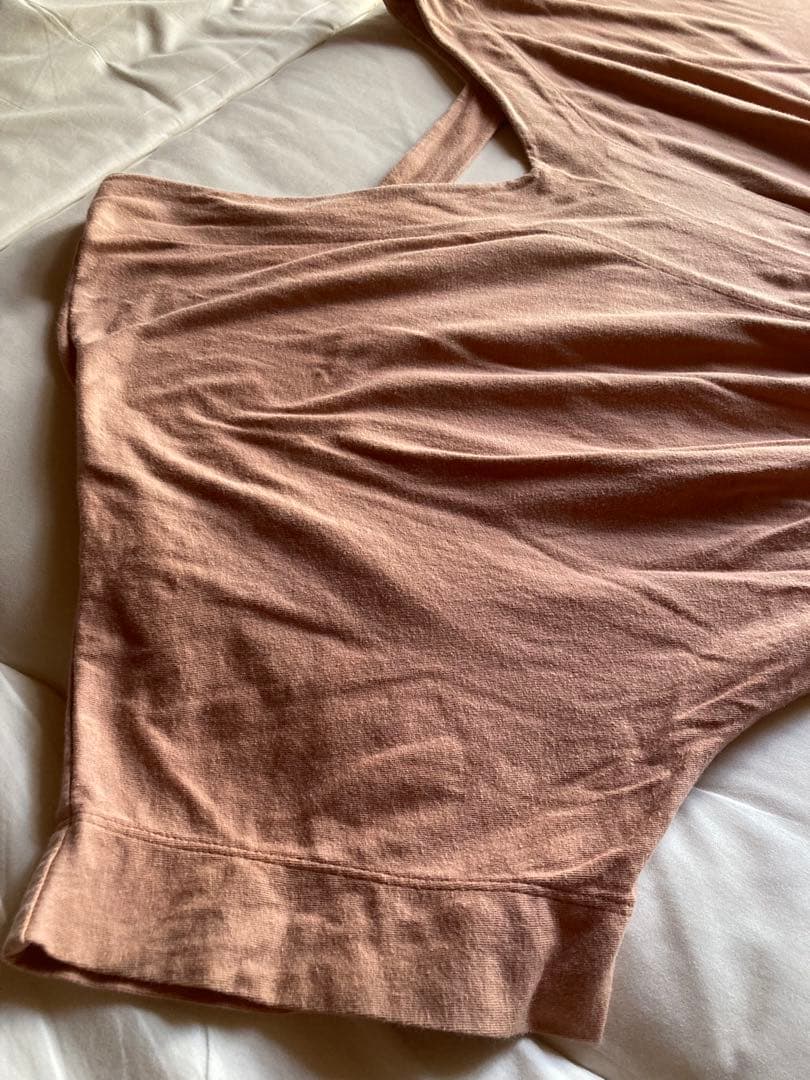 yinyang オールインワン コーラルピンク　ヨガ　オーガニックコットン