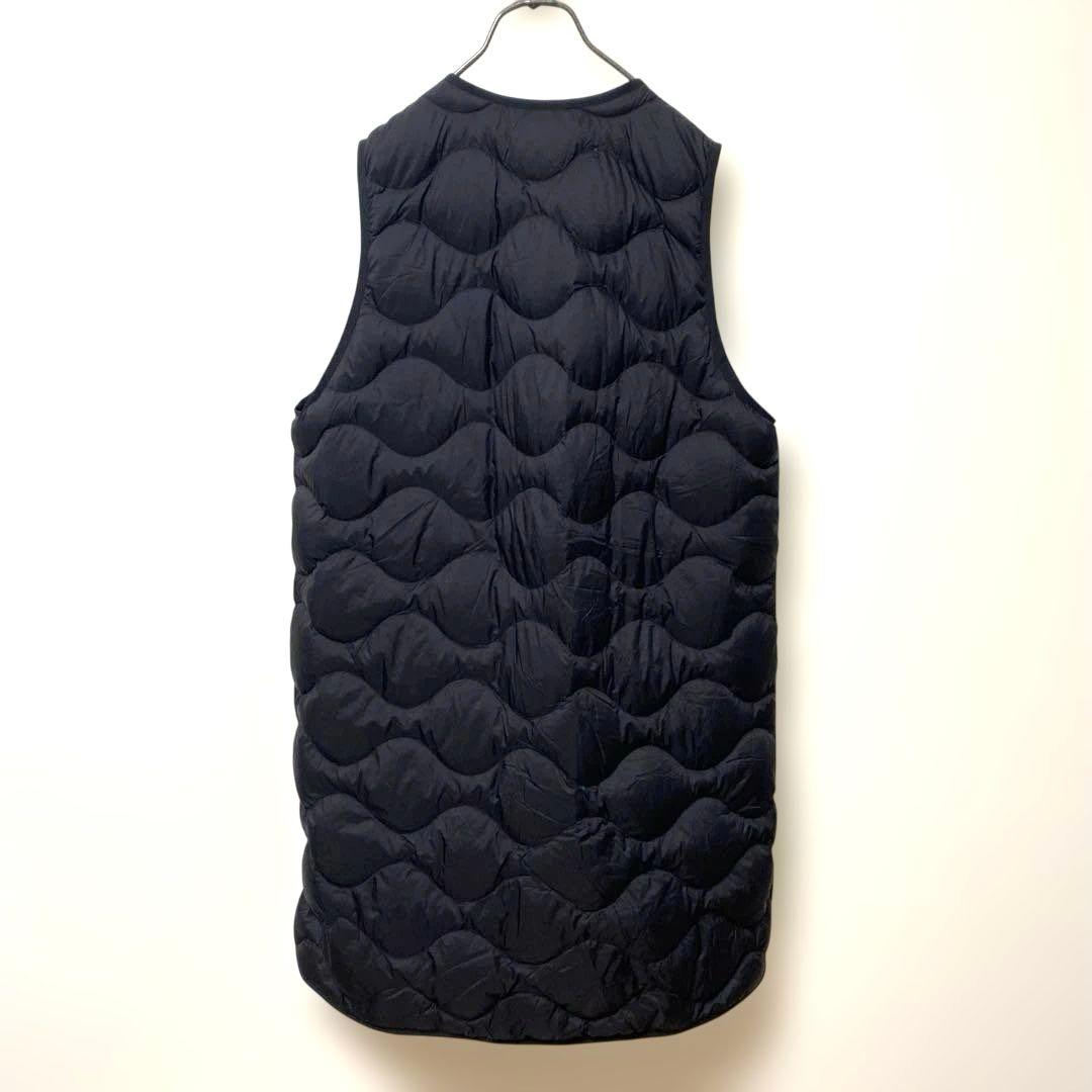 美品 ユニクロ ウルトラライトダウン　ロングベスト ブラック L キルティング