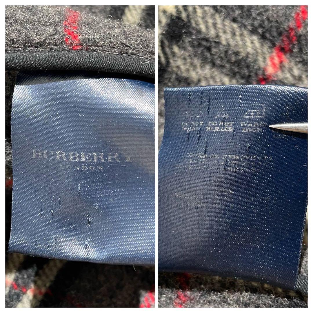 【極美品✨】バーバリーロンドン ダッフルコート ノバチェック メンズ グレー