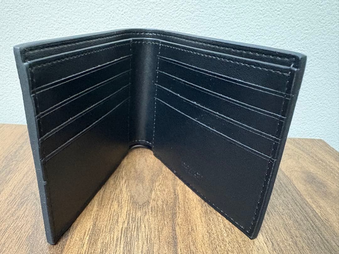 【新品】コーチCOACH ブラック 二つ折り財布　カードケース