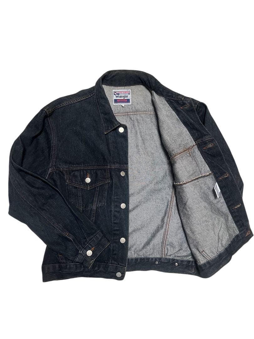 90s Wrangler デニムジャケット Gジャン 3rd型 L相当 濃紺