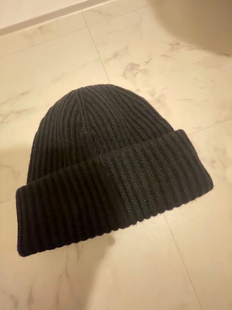 GANNI ブラック ニット帽 未使用タグ付き ユニセックス