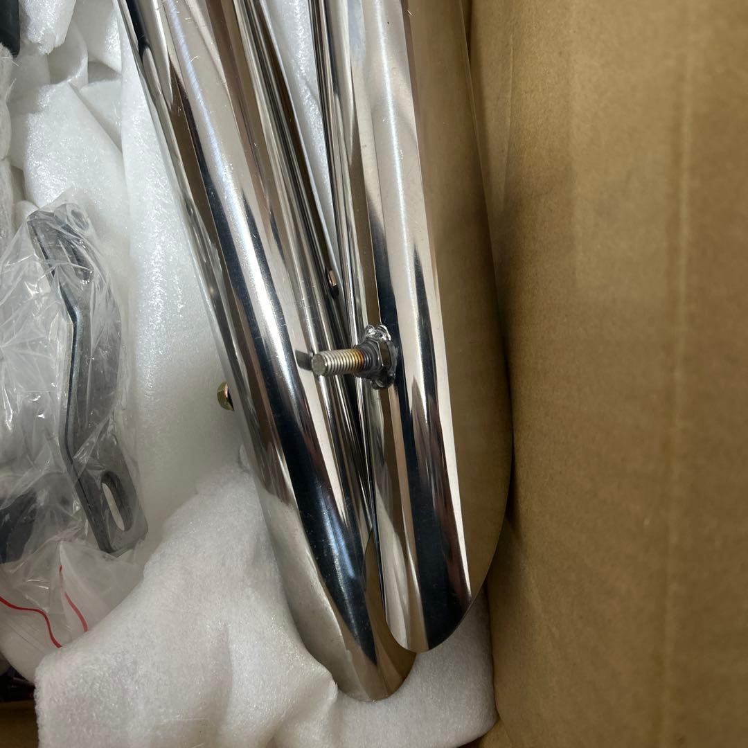 シャドウ400 スラッシュカットマフラー