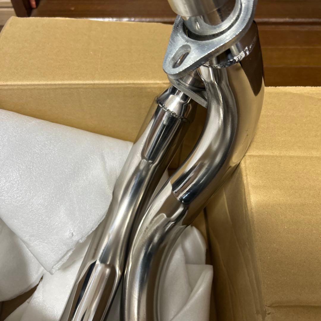 シャドウ400 スラッシュカットマフラー