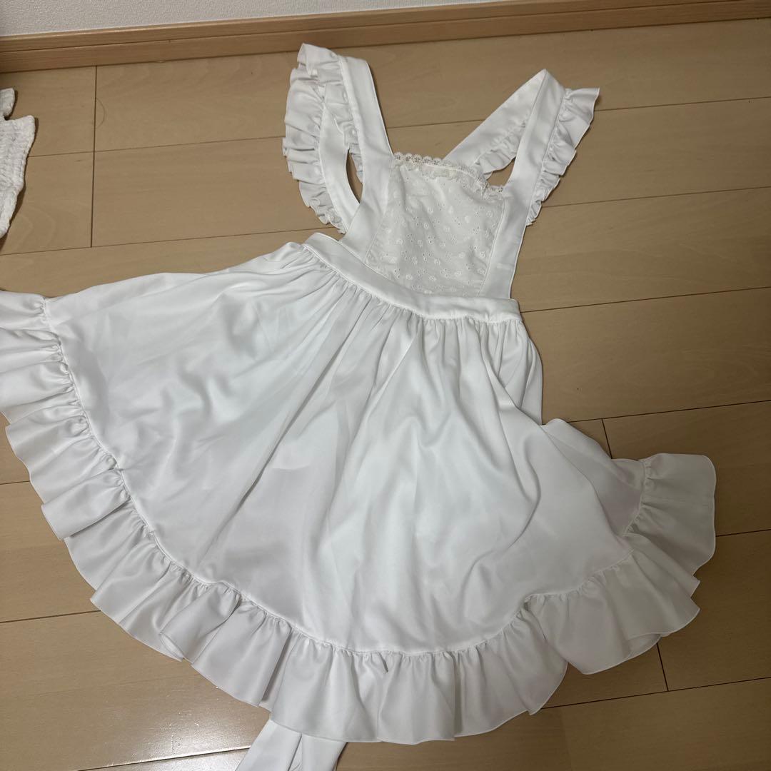 【 NO.S PROJECT 】ホワイトフリルエプロン