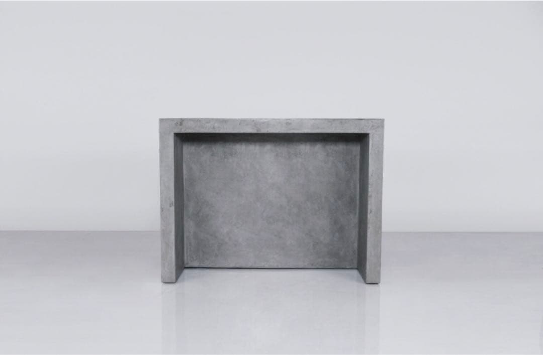 モルタル　家具　テーブル　コンクリート　薄塗りモルタル