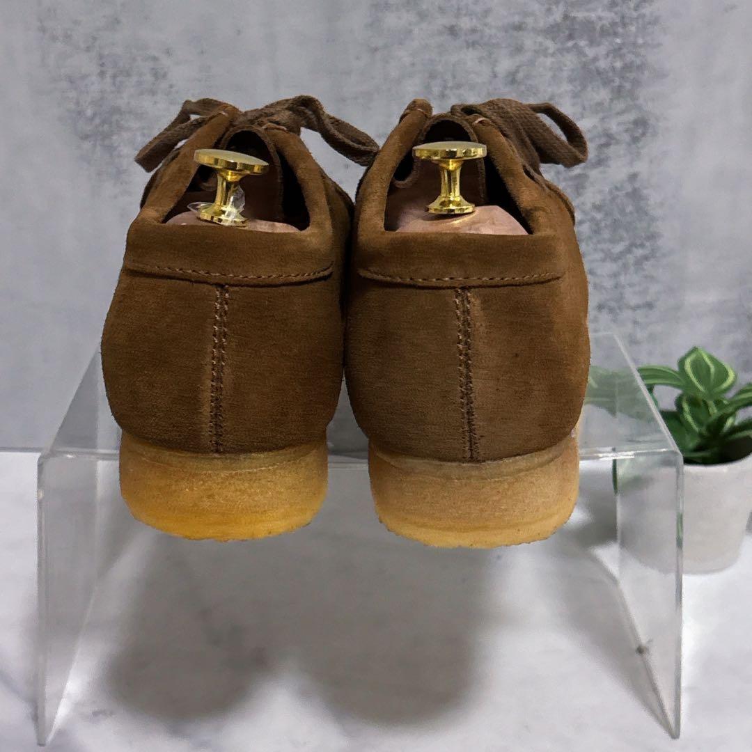 試着のみ クラークス ワラビー 本革 ブラウン スエード 定番モデル ショート丈