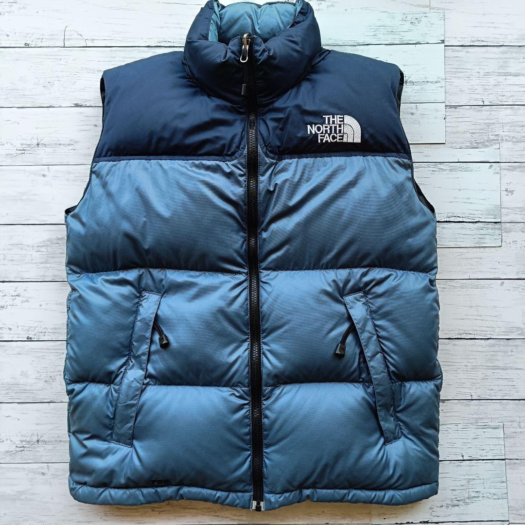 00s US規格 ノースフェイス センターロゴ ダウンベスト ヌプシ 700 M