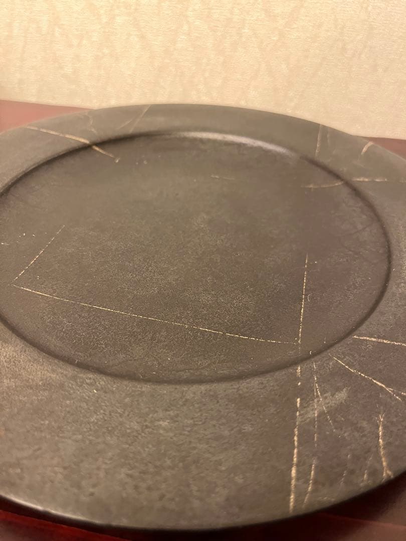 赤木明登 ディナー皿 古銀 漆器 作家