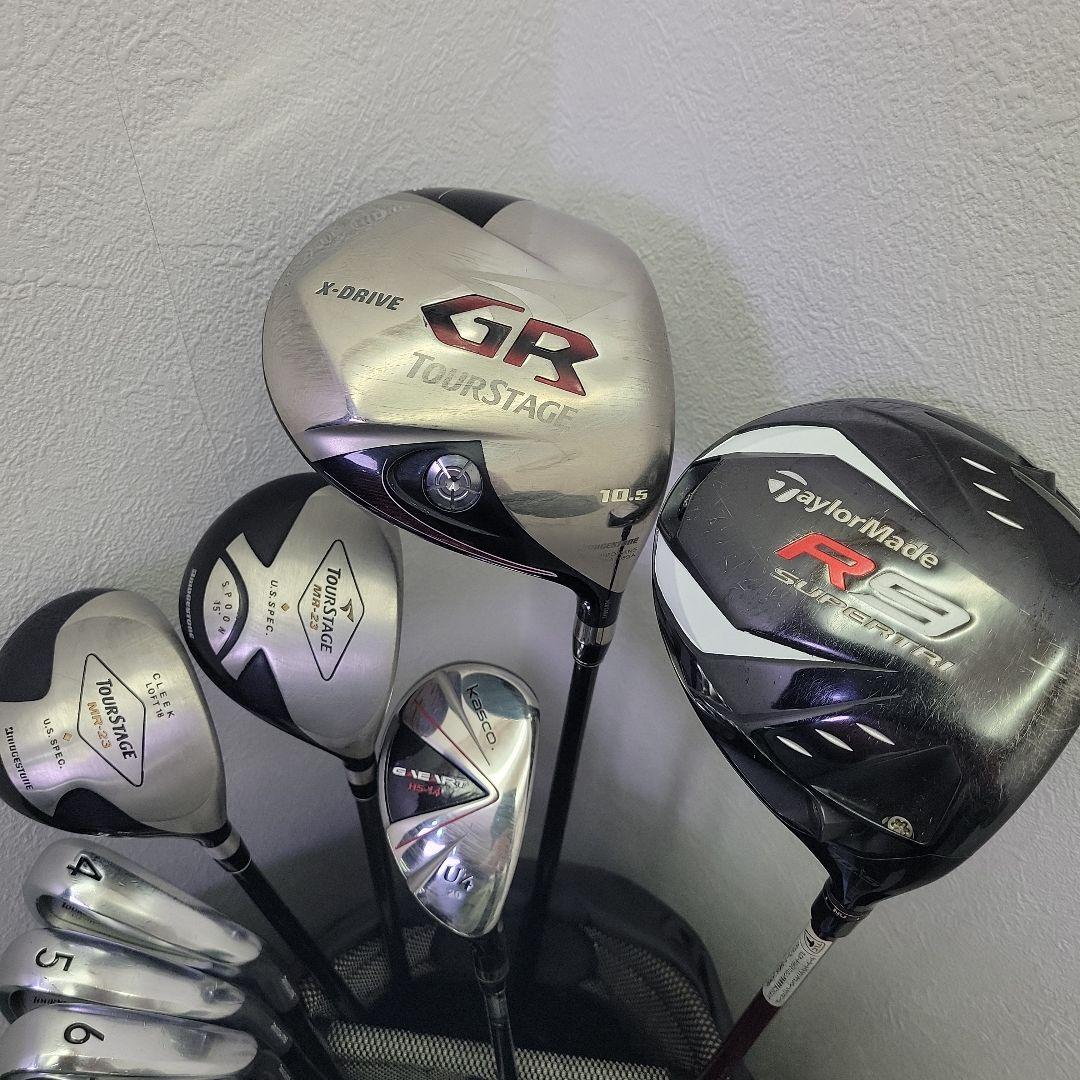 (1077)⛳ブリヂストンゴルフクラブセット　初心者男性用ゴルフクラブ