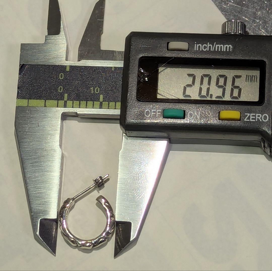 CHROME HEARTS 　クロムハーツ　フープピアス　片耳　シルバー925