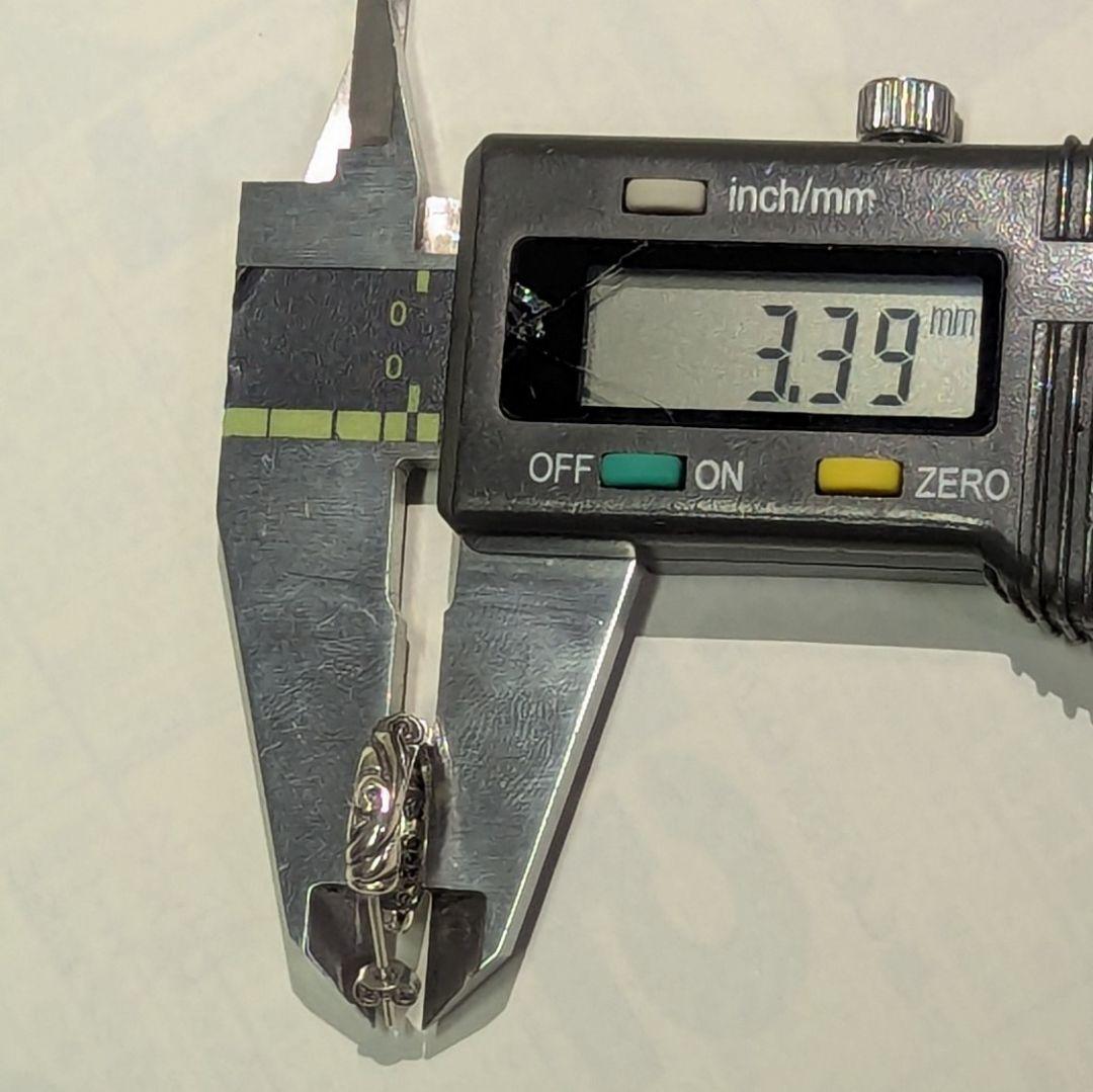 CHROME HEARTS 　クロムハーツ　フープピアス　片耳　シルバー925