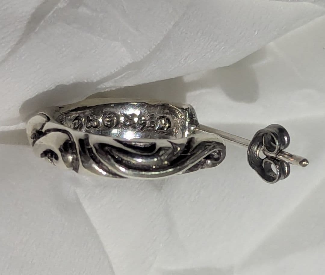 CHROME HEARTS 　クロムハーツ　フープピアス　片耳　シルバー925