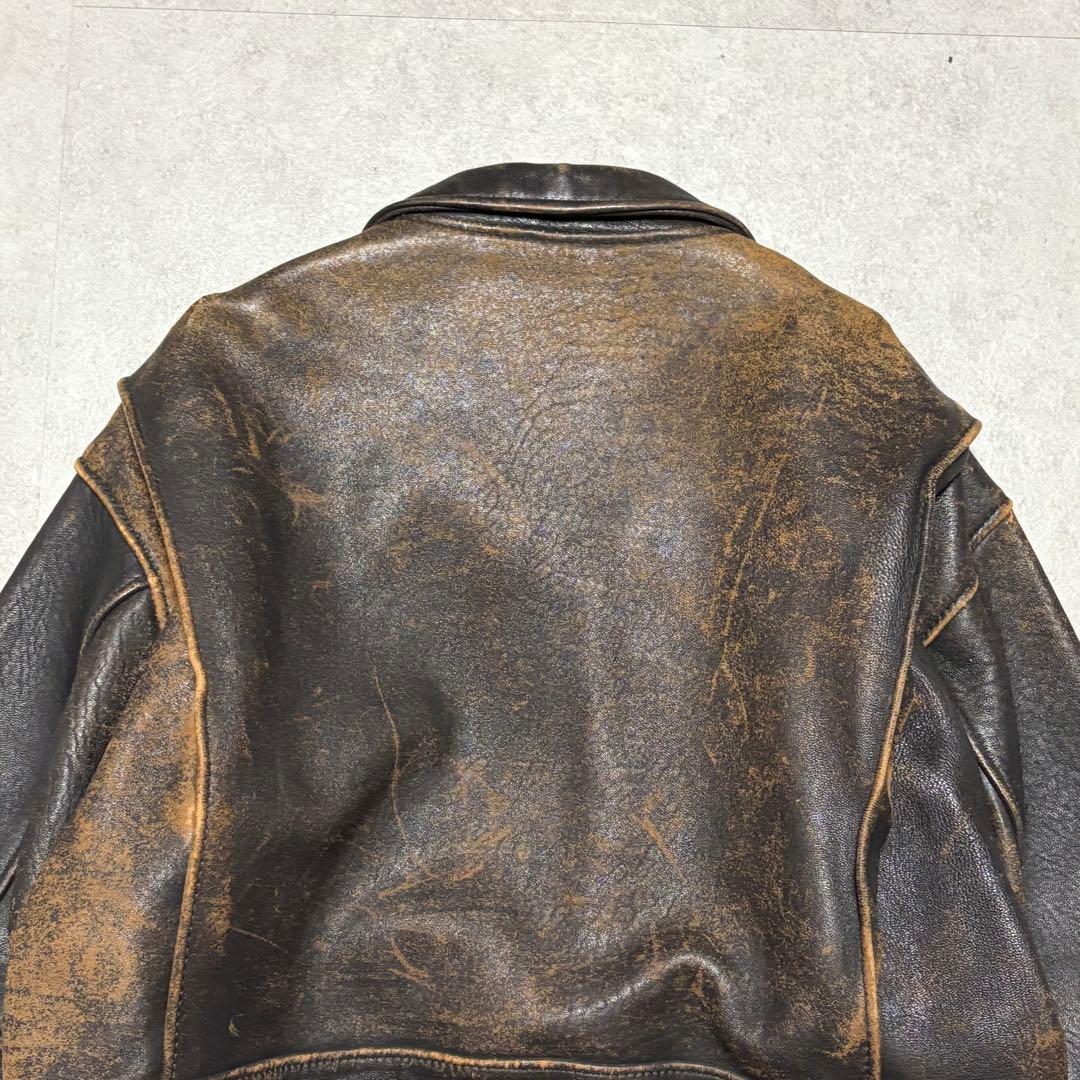 【入手困難G-2】AVIREX フライトジャケット A-2 本革　レア　L 茶
