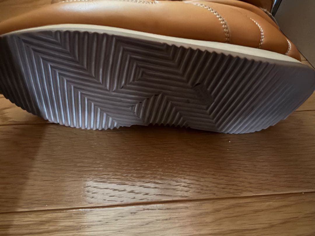 HERMES エルメス ベージュ レザー スニーカー　23.5/36ハーフ